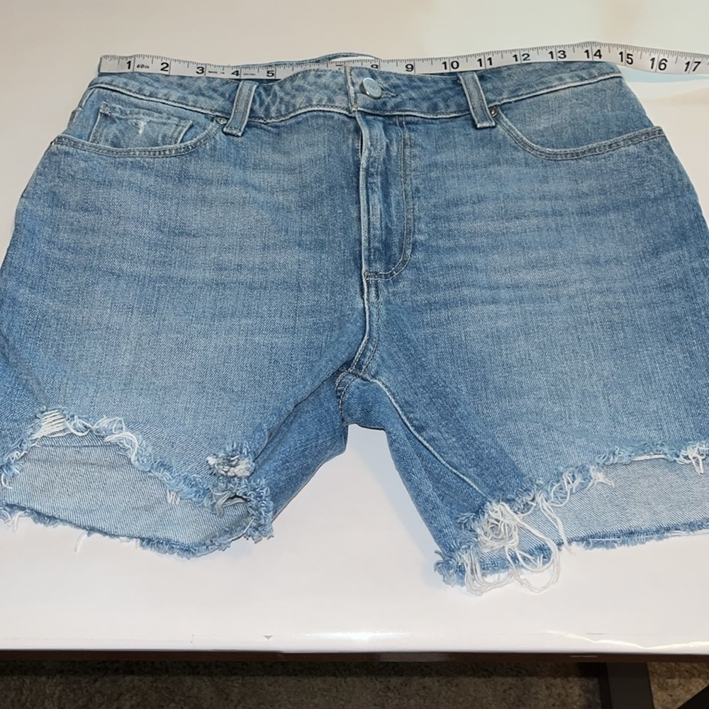 Paige Denim Sarah Longline Shorts High Rise Size 29 - Picture 3 of 16